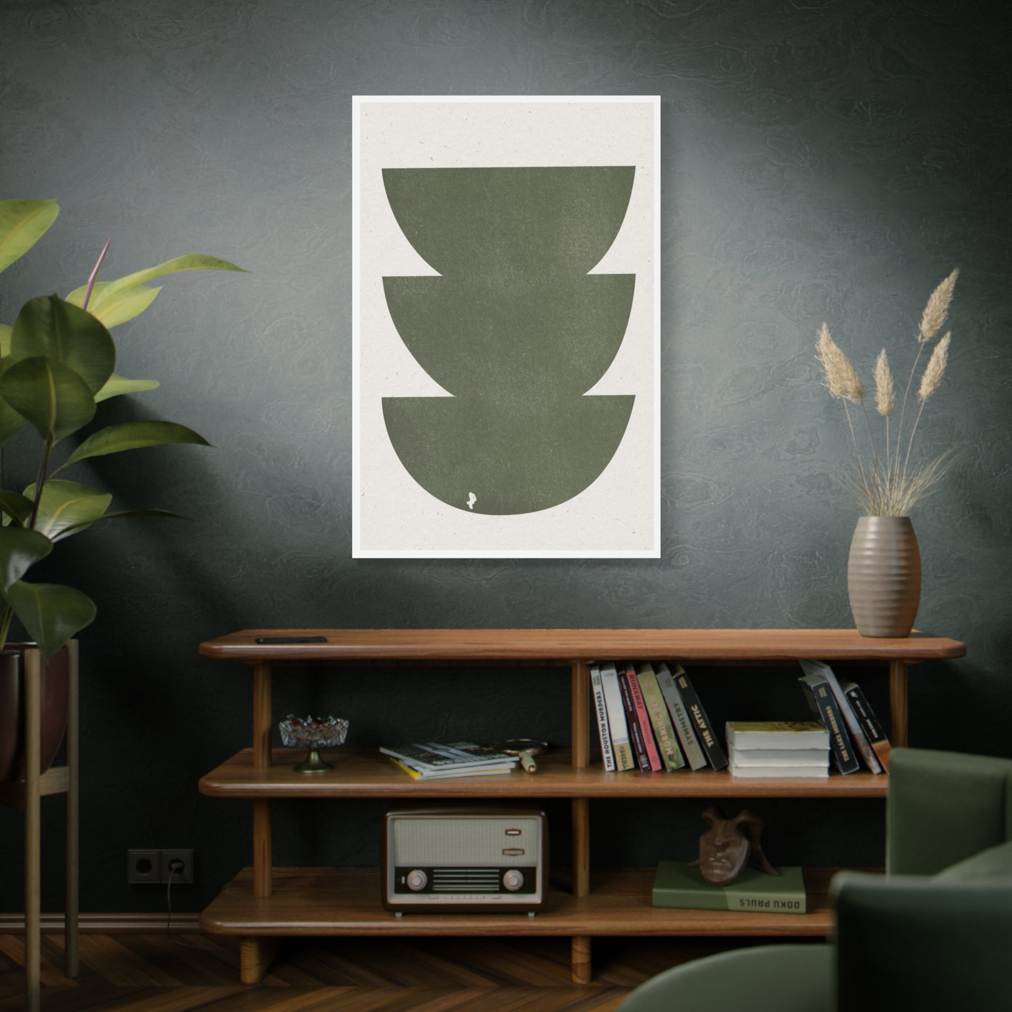 Olive Balance Forms - Canvas