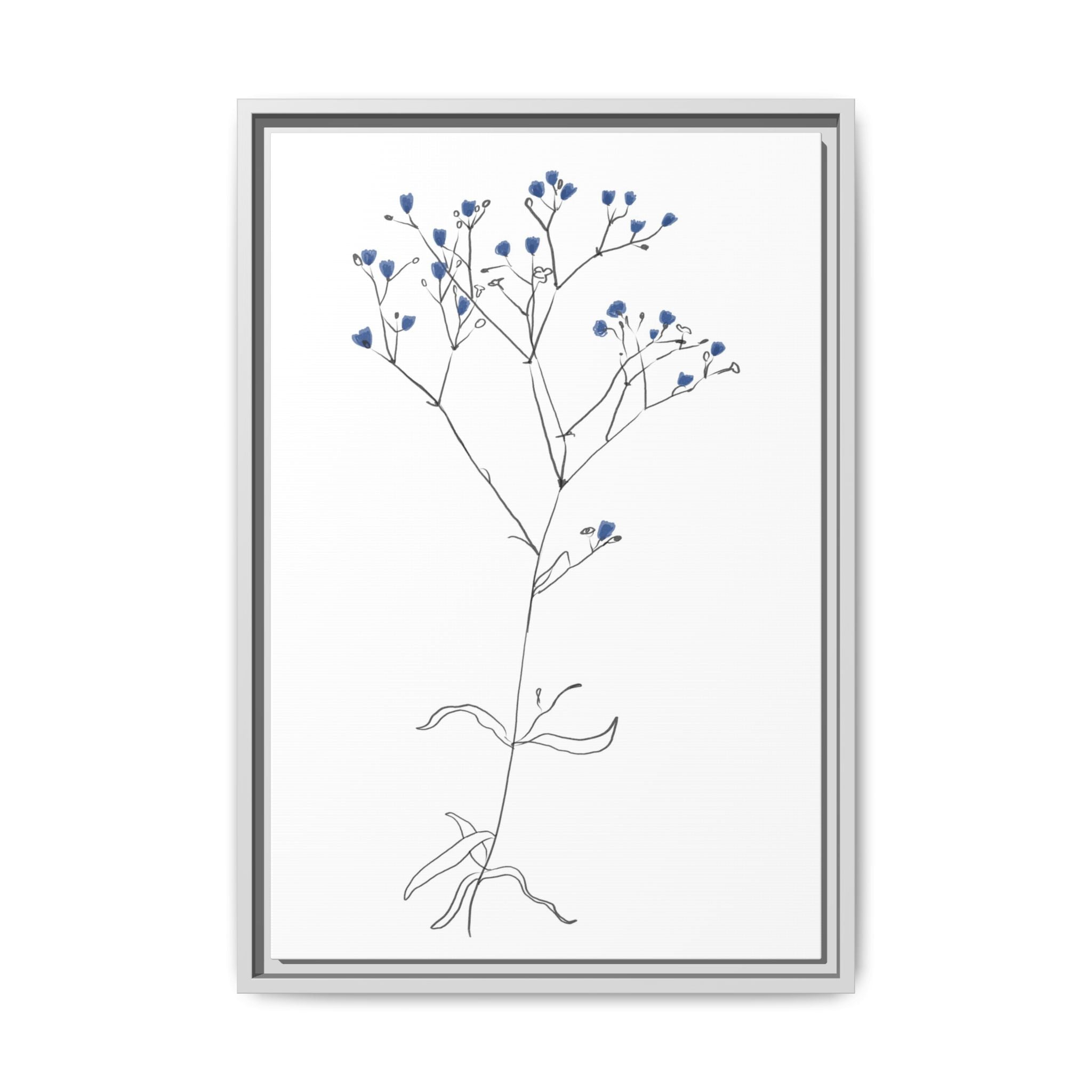Blue Meadow Whisper - Framed