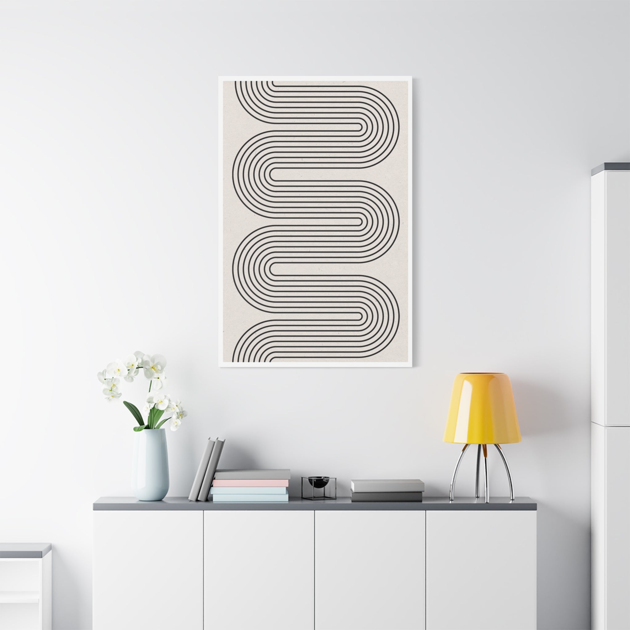 Monoline Rhythm Cascade - Canvas