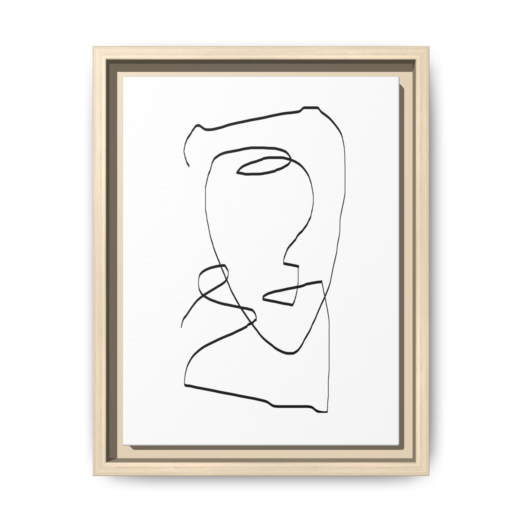Silent Contour Reverie - Framed