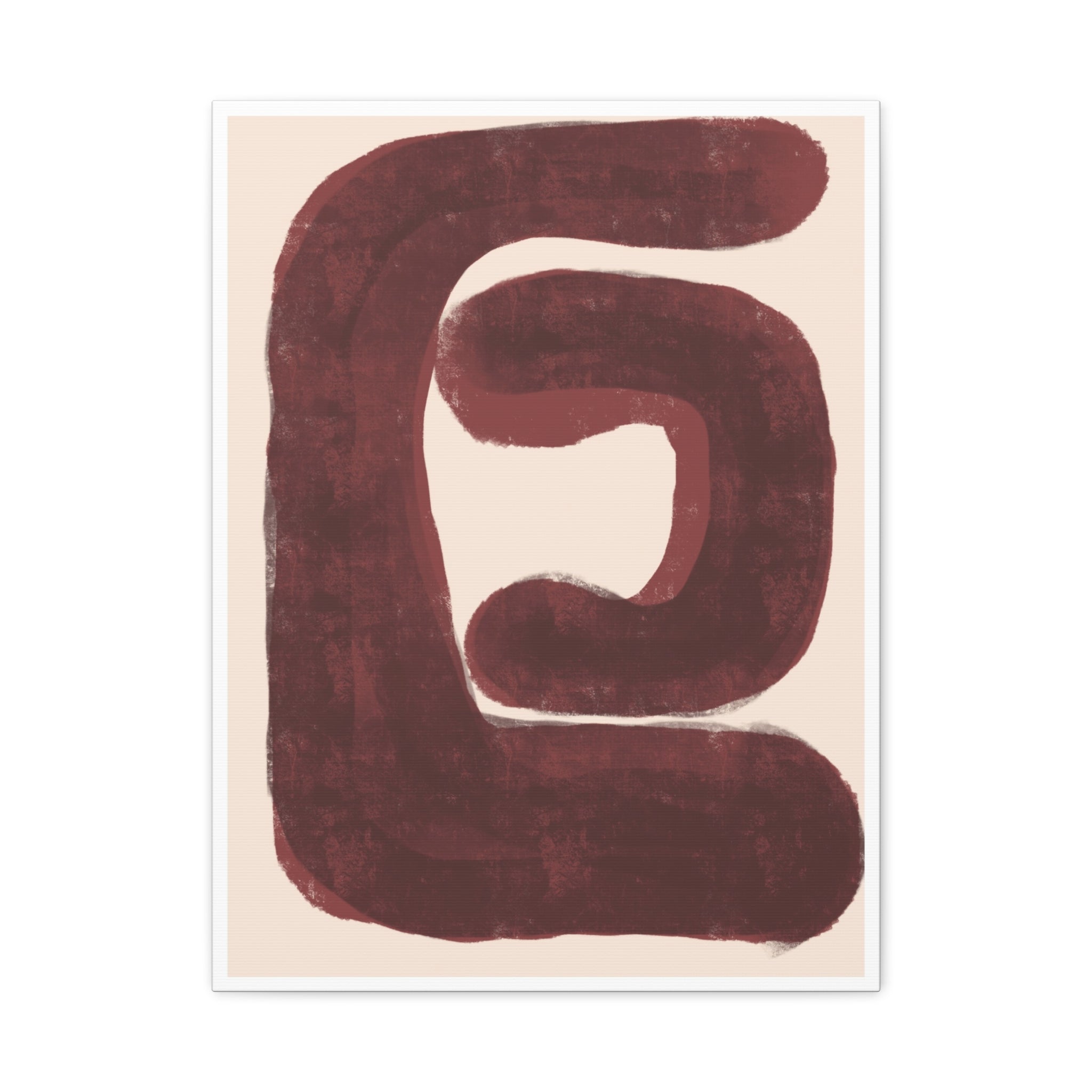 Burgundy Echo Form - Canvas