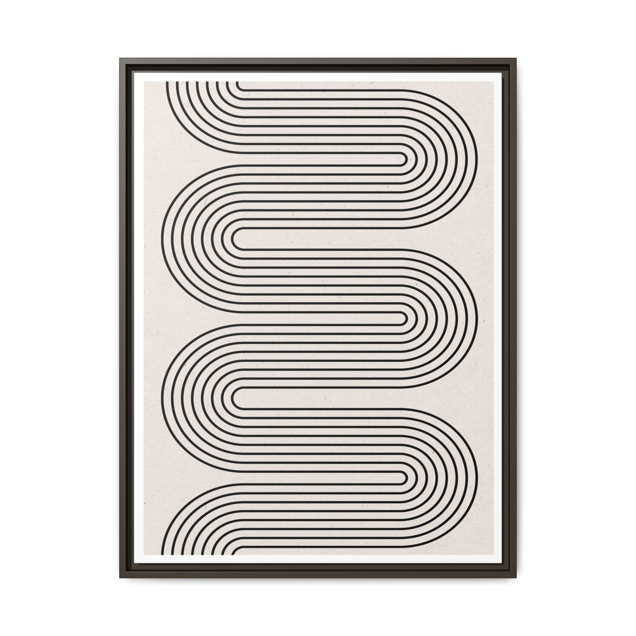 Monoline Rhythm Cascade - Framed