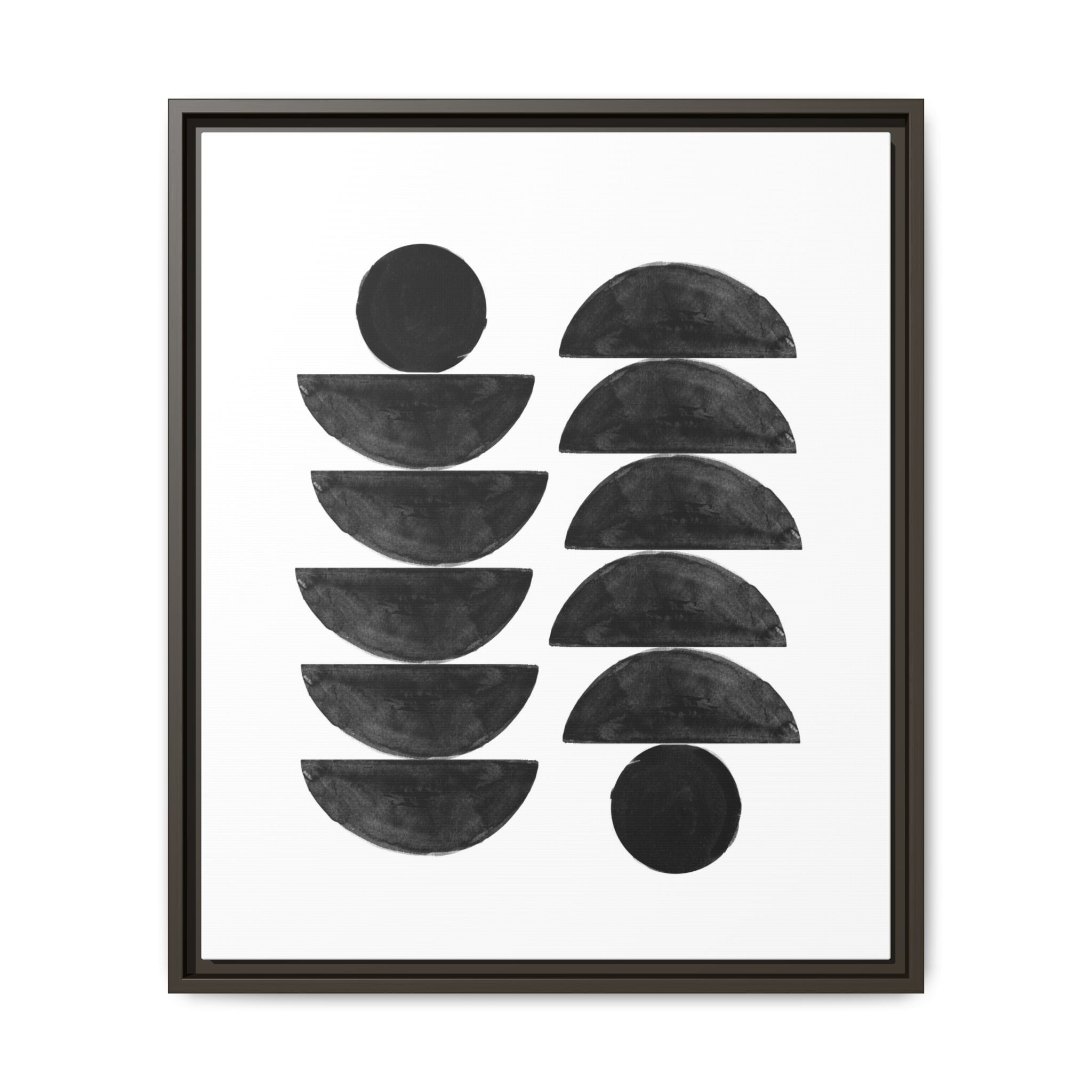Obsidian Balance Echoes - Framed