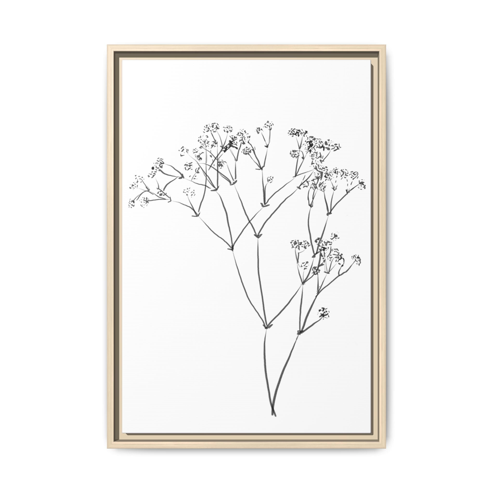 Whispering Meadow Sketch - Framed