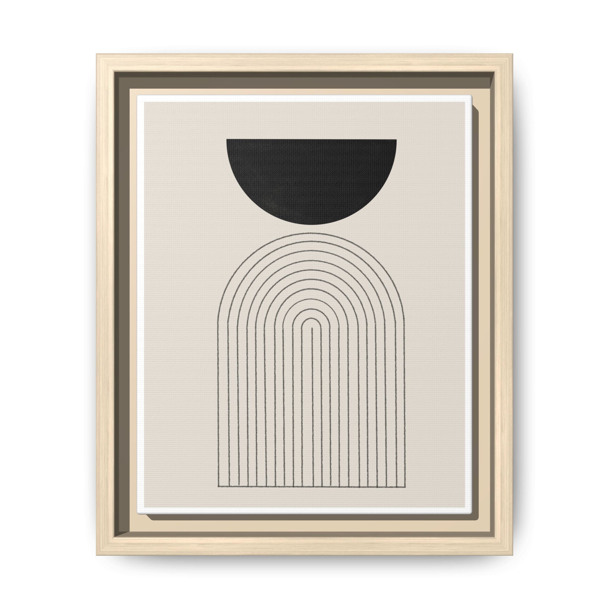 Midnight Portal Lines - Framed