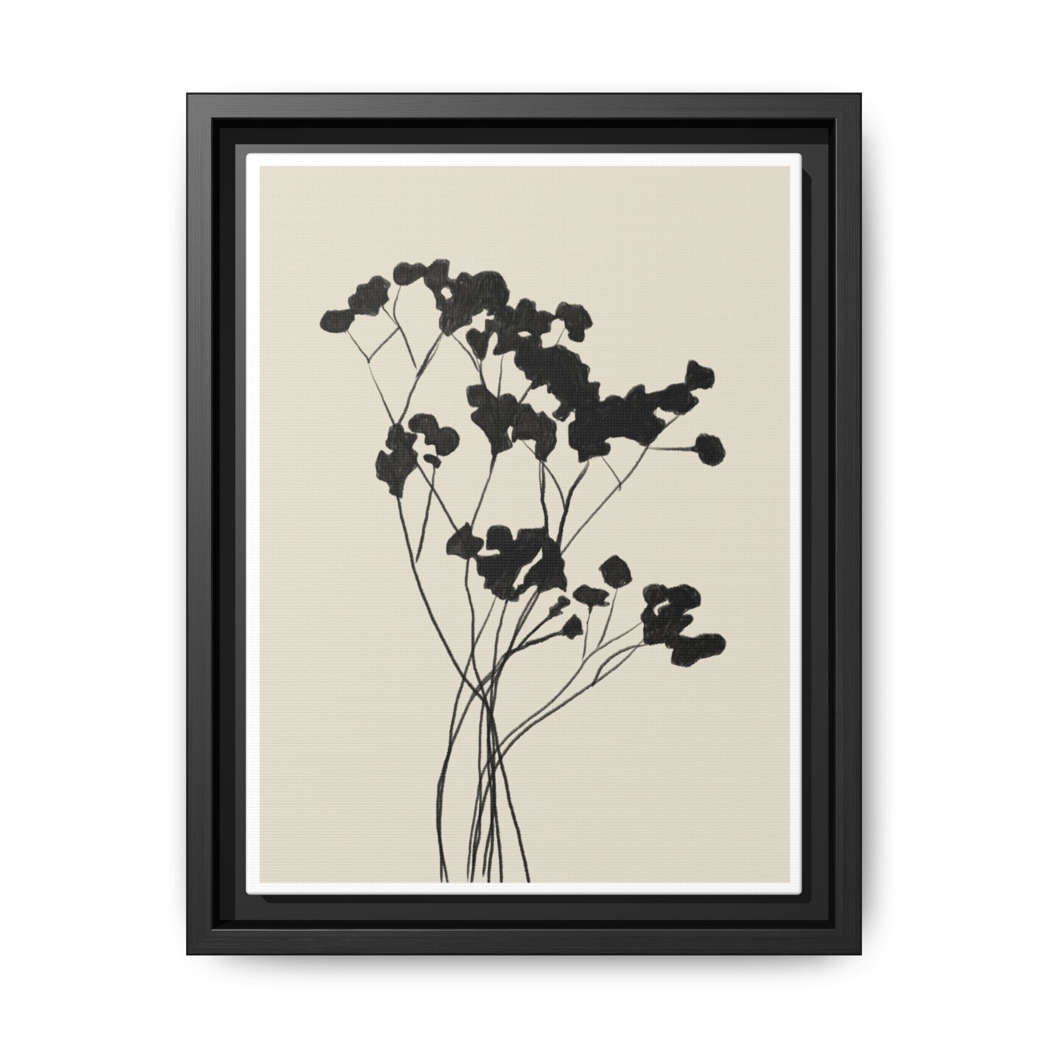 Velvet Bloom Silhouettes - Framed