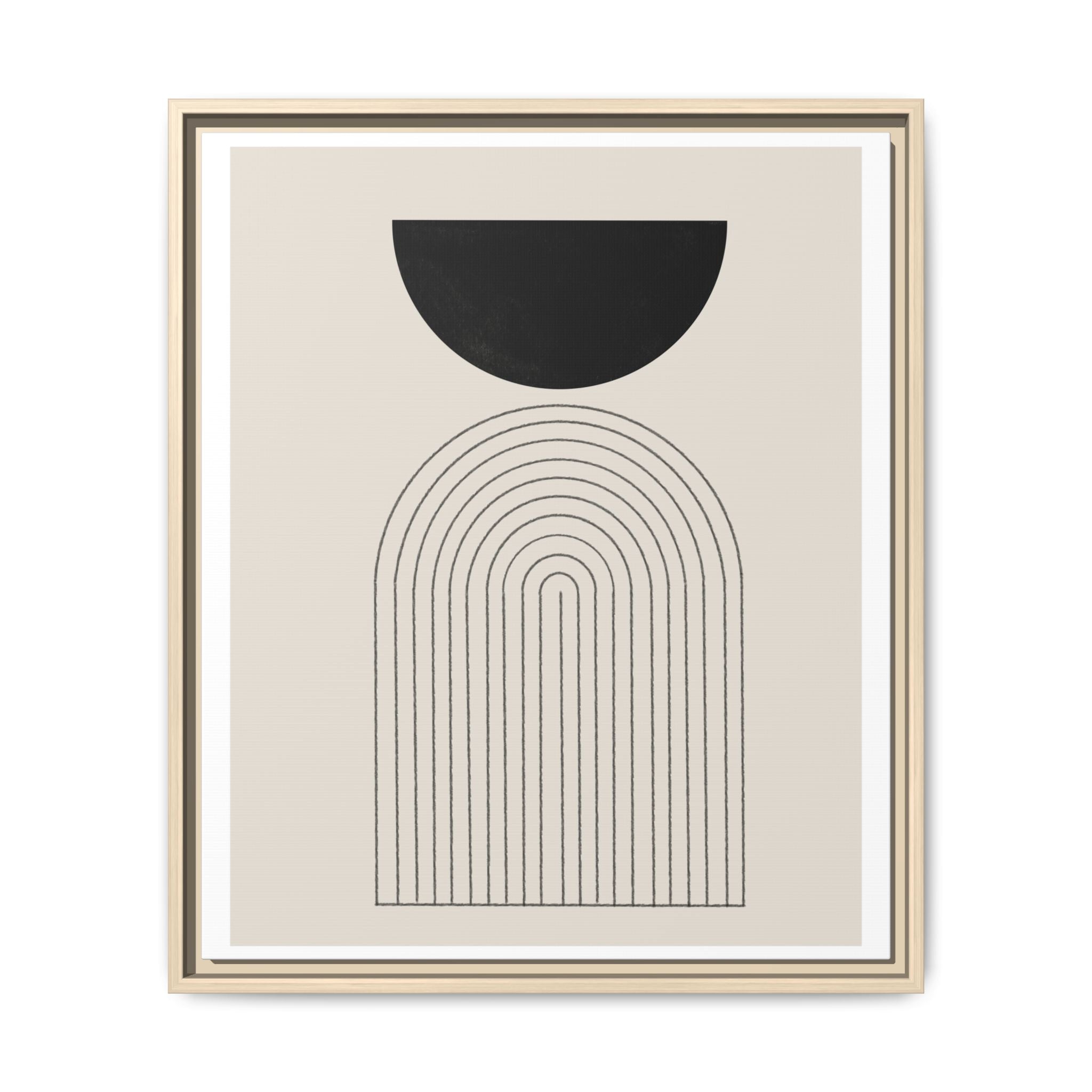 Midnight Portal Lines - Framed