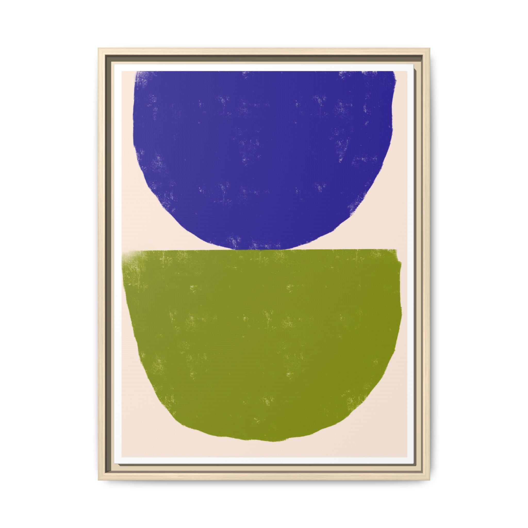 Cobalt Meadow Balance - Framed