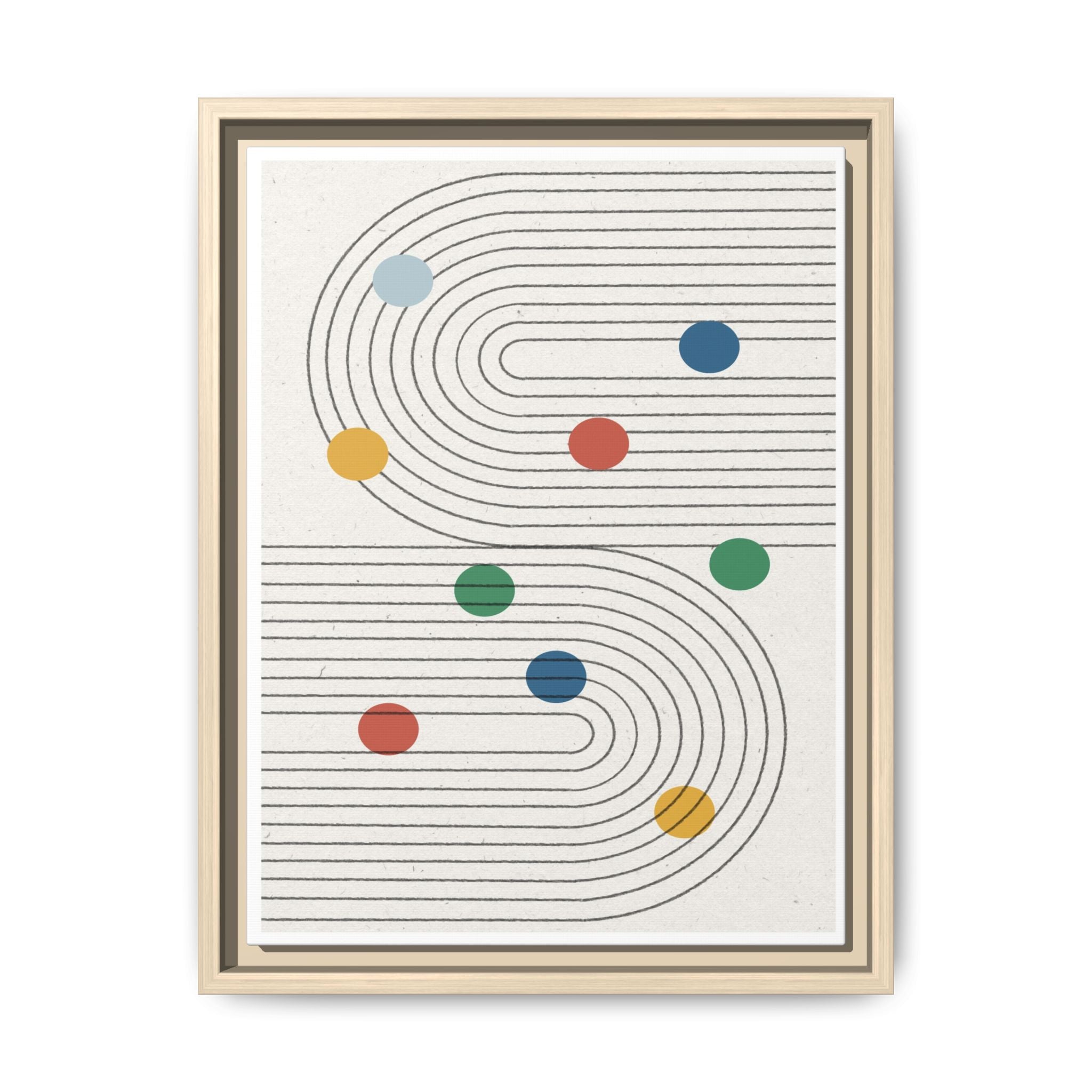 Retro Orbit Pathways - Framed