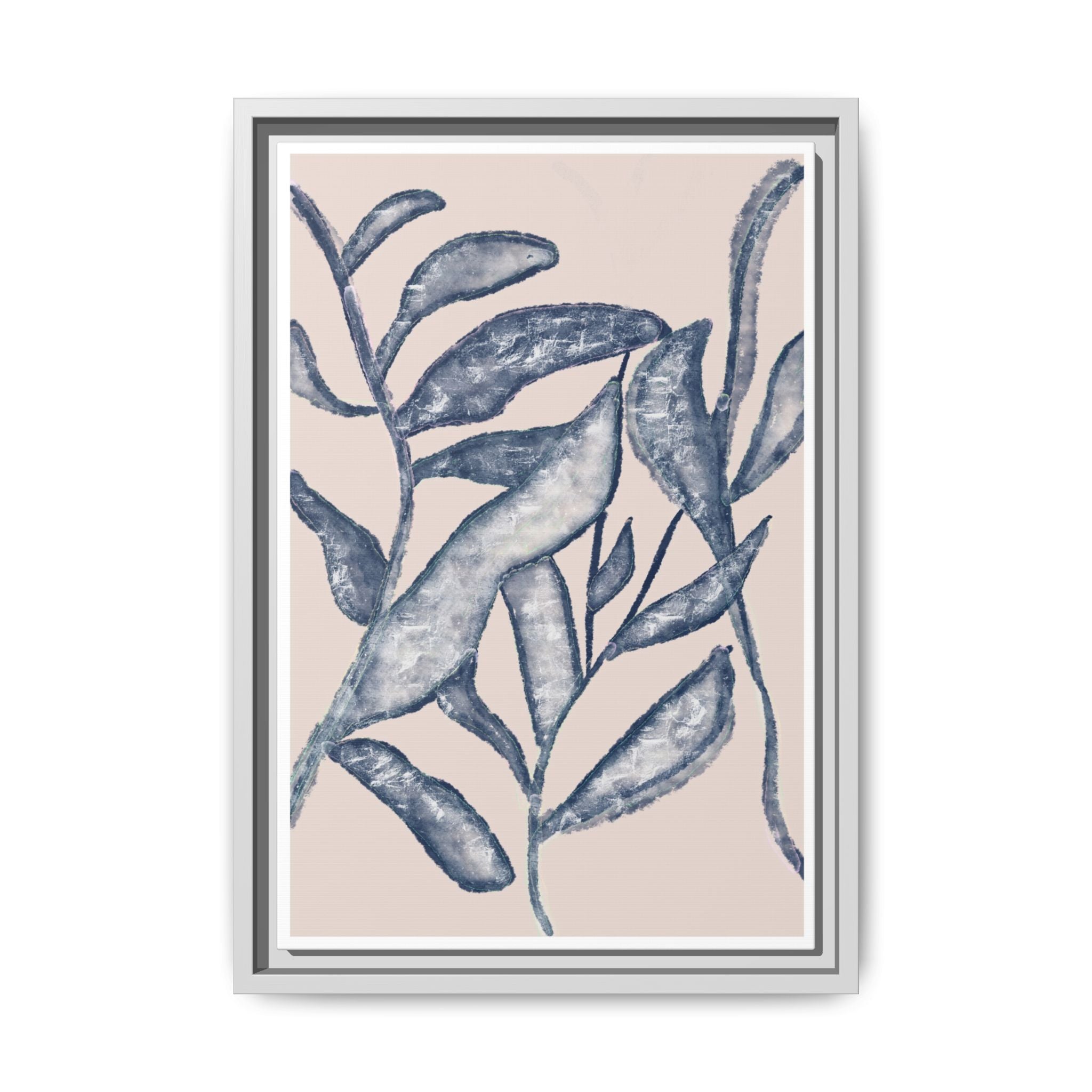 Moonlit Botanical Veil - Framed