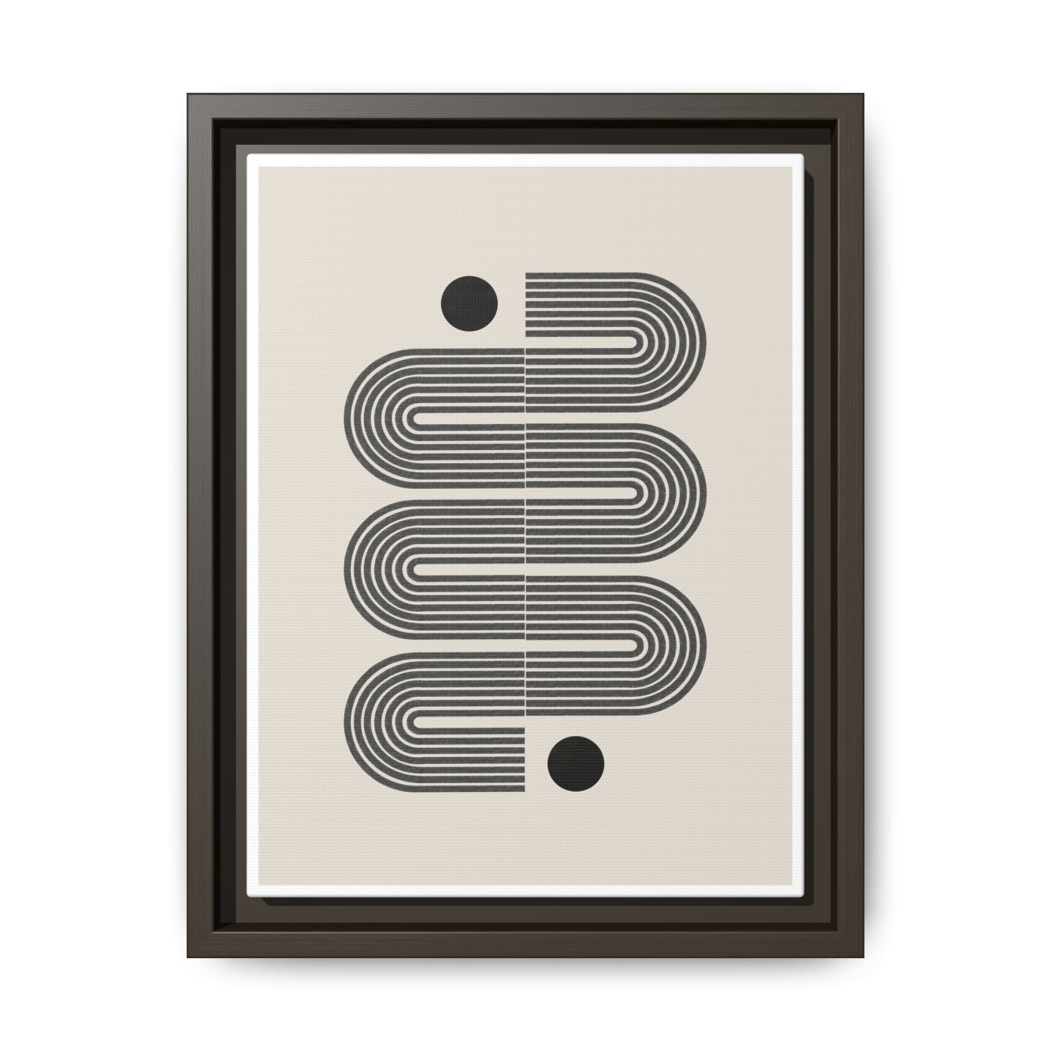 Midnight Circuit Flow - Framed