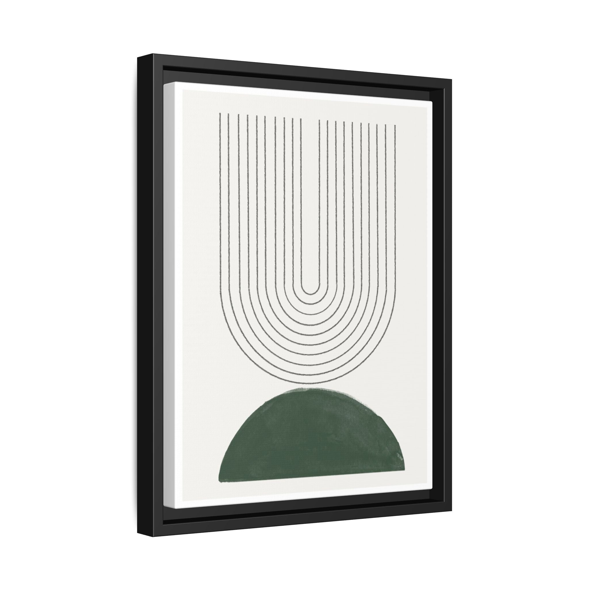 Emerald Echo Pathways - Framed