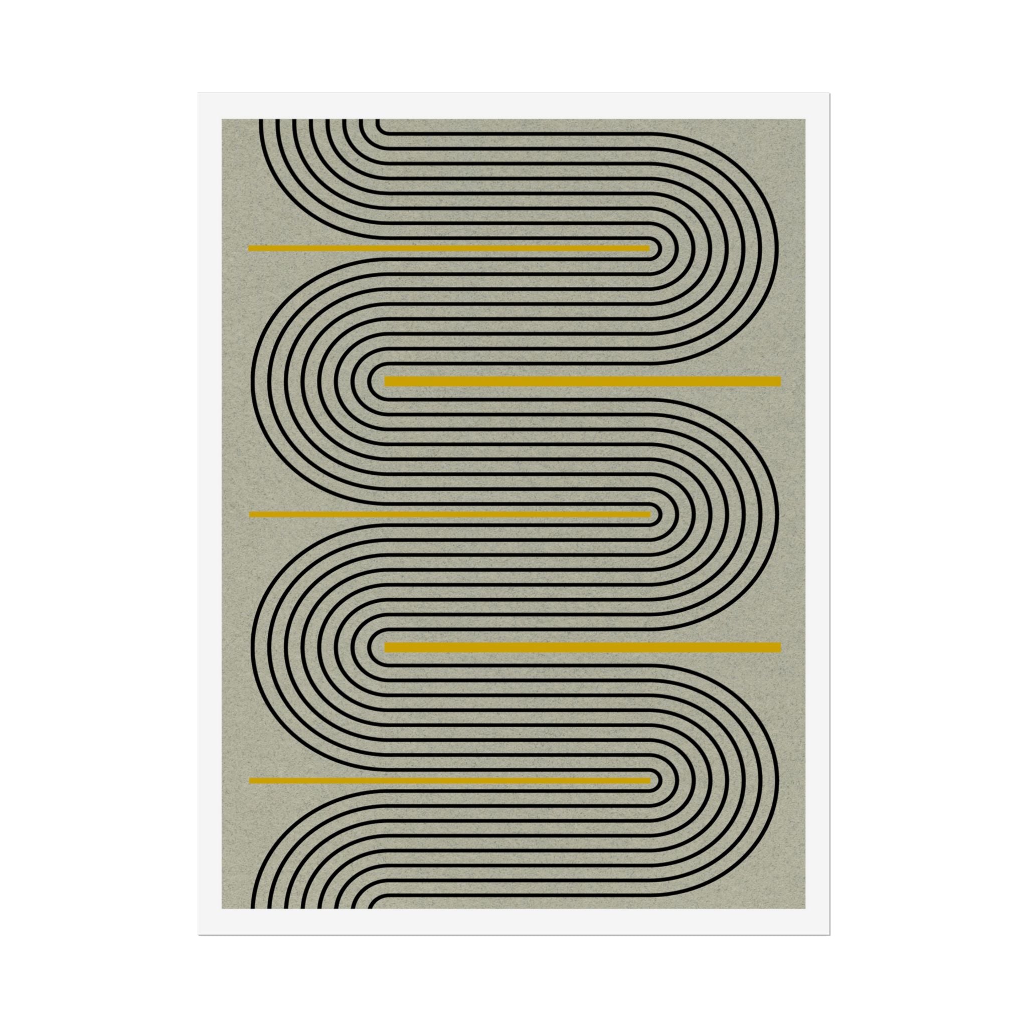Golden Current Geometry - Poster