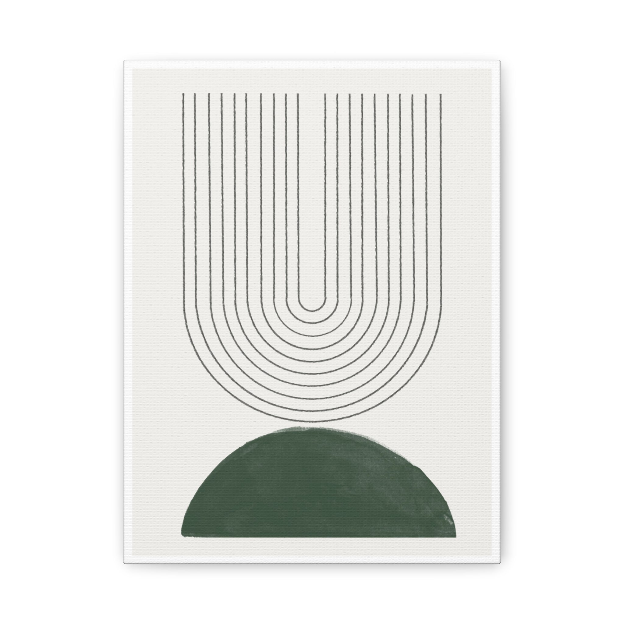 Emerald Echo Pathways - Canvas