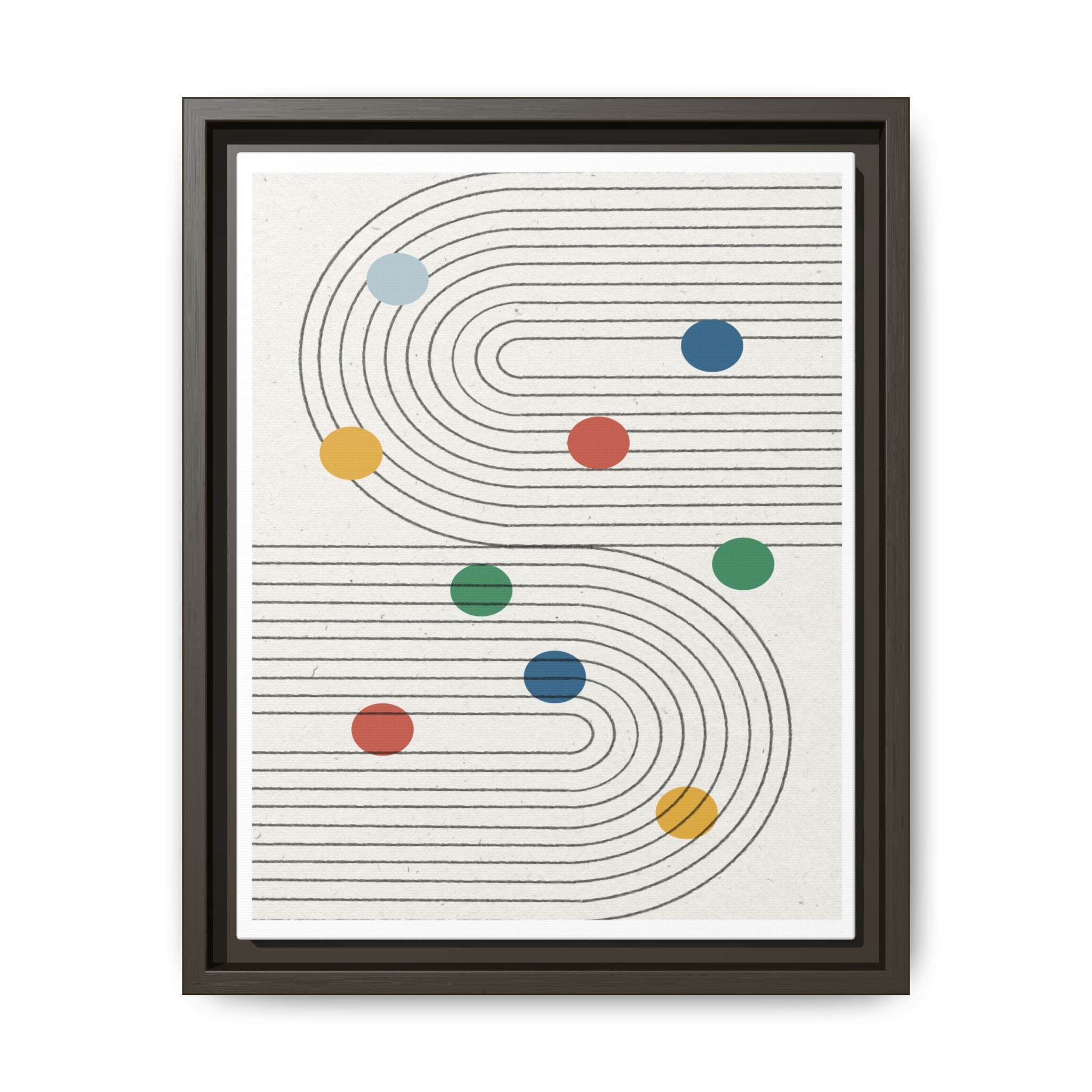 Retro Orbit Pathways - Framed