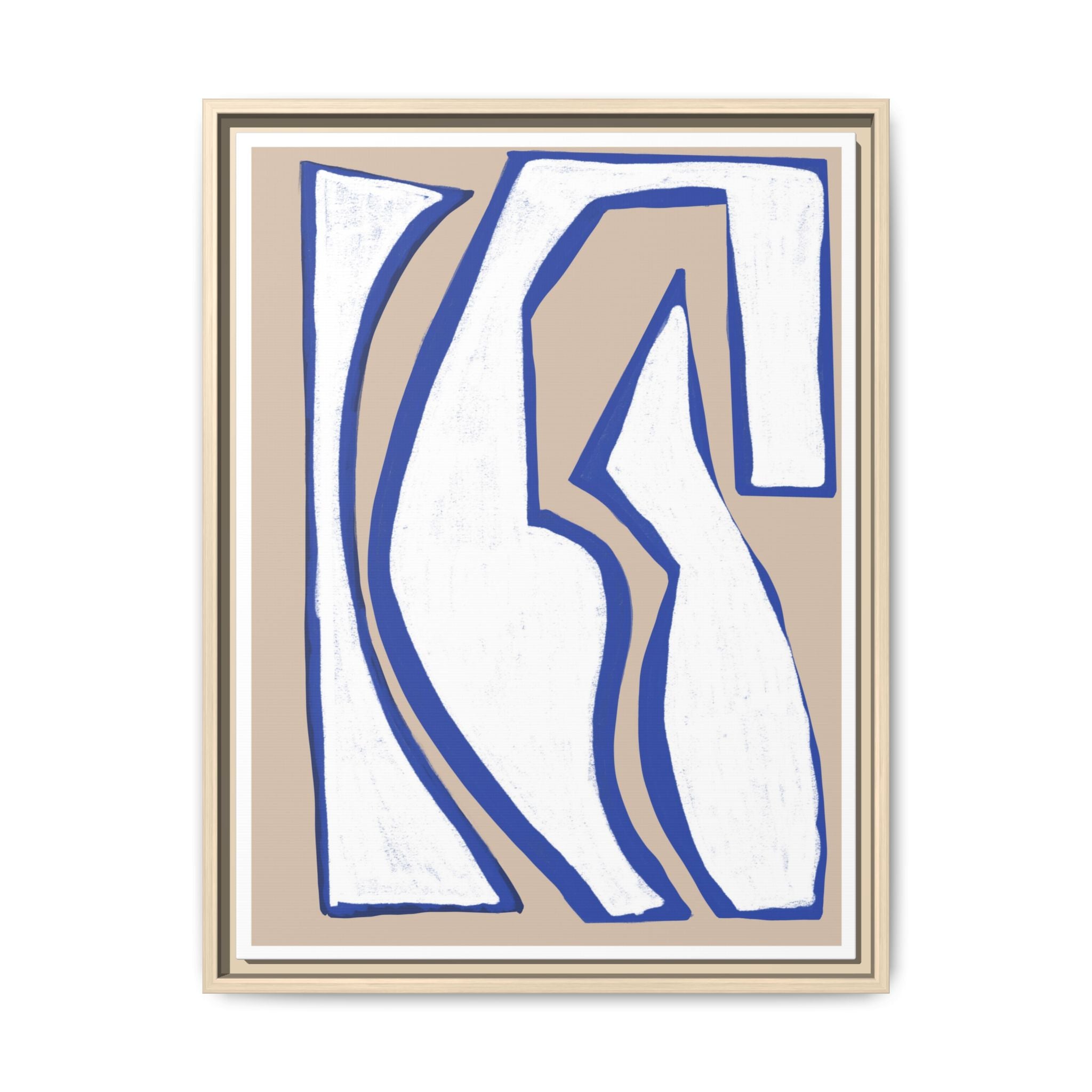 Cobalt Form Continuum - Framed