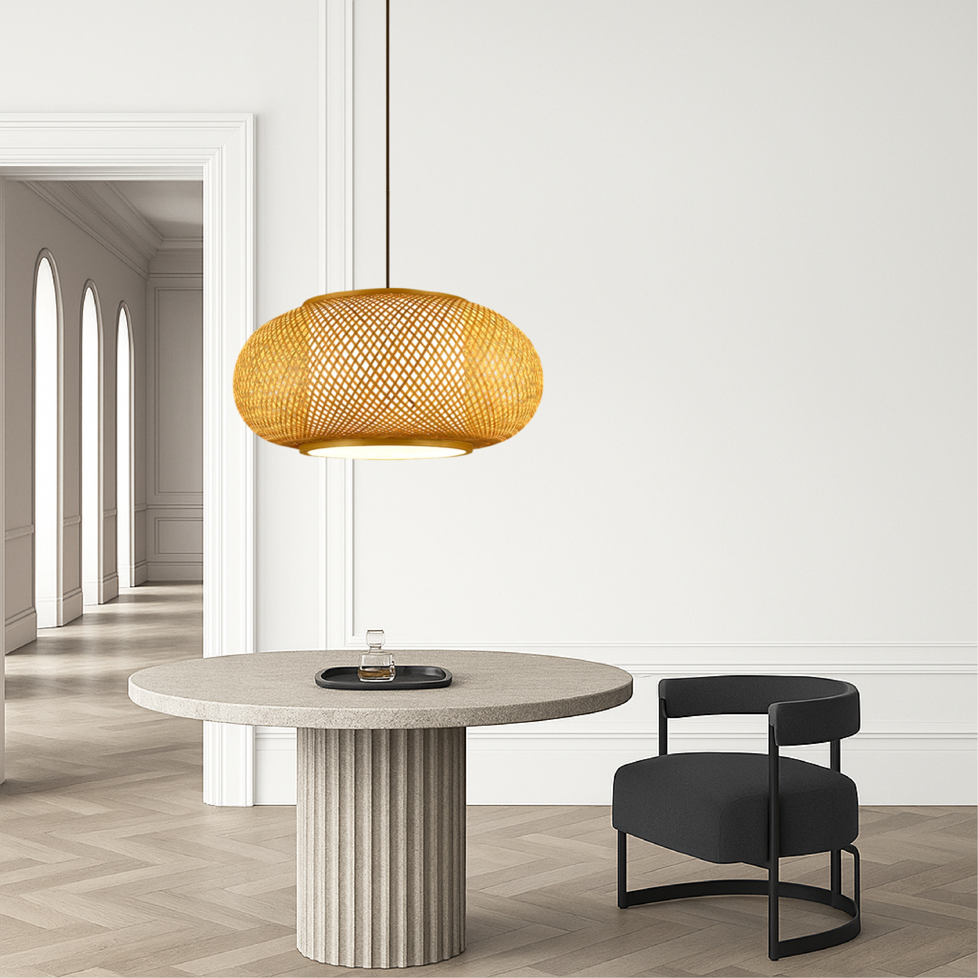 Hansens Bamboo Pendant Light
