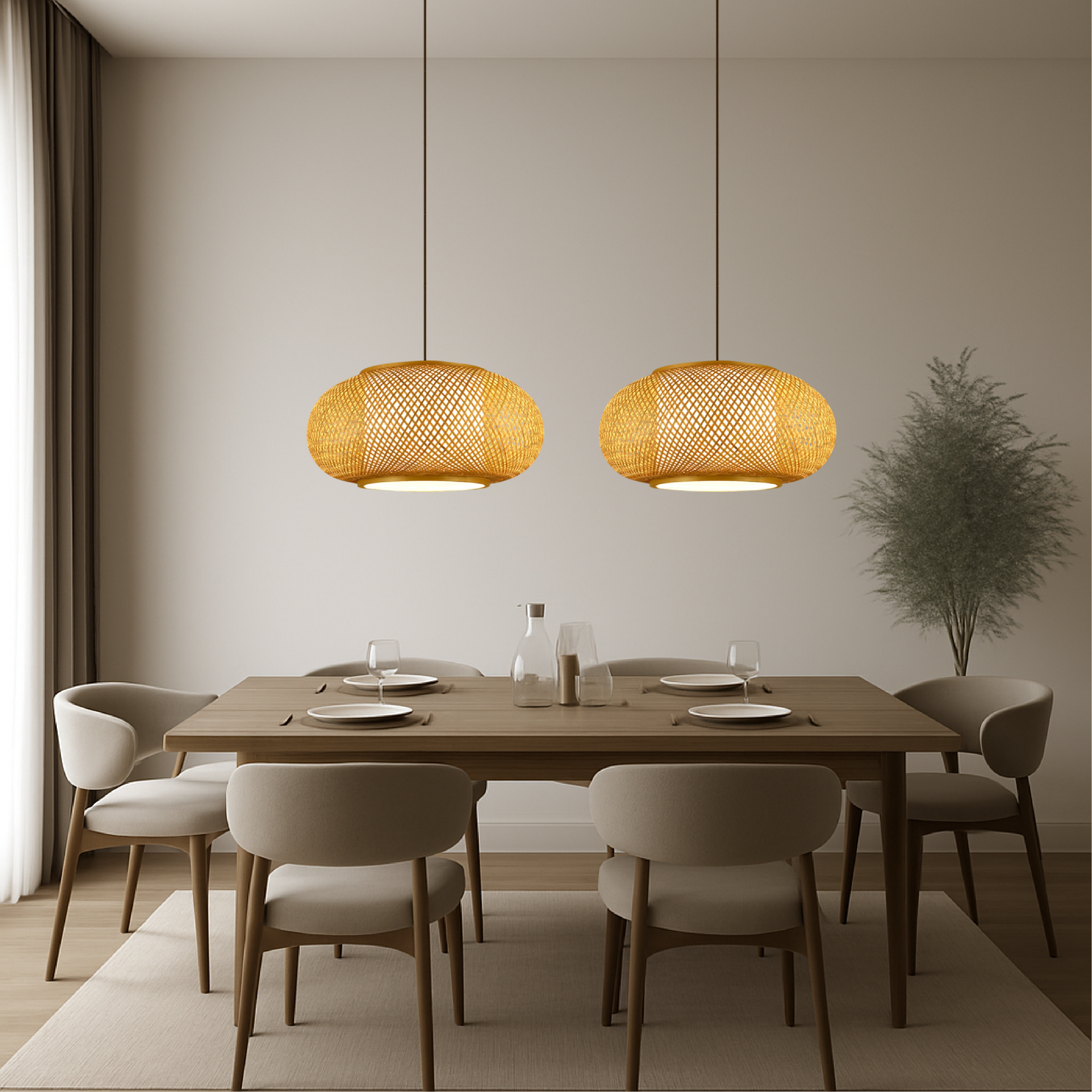 Hansens Bamboo Pendant Light