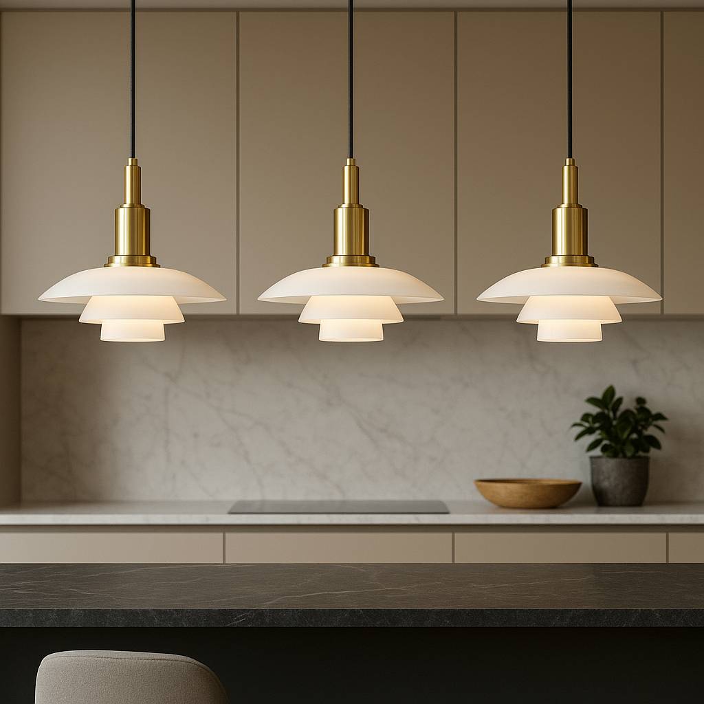 2 3 Head Danish Designer Pendant Light