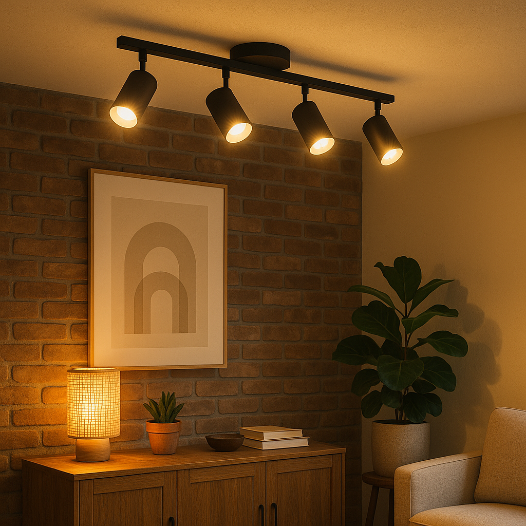 Modern 4 Head Ceiling Light