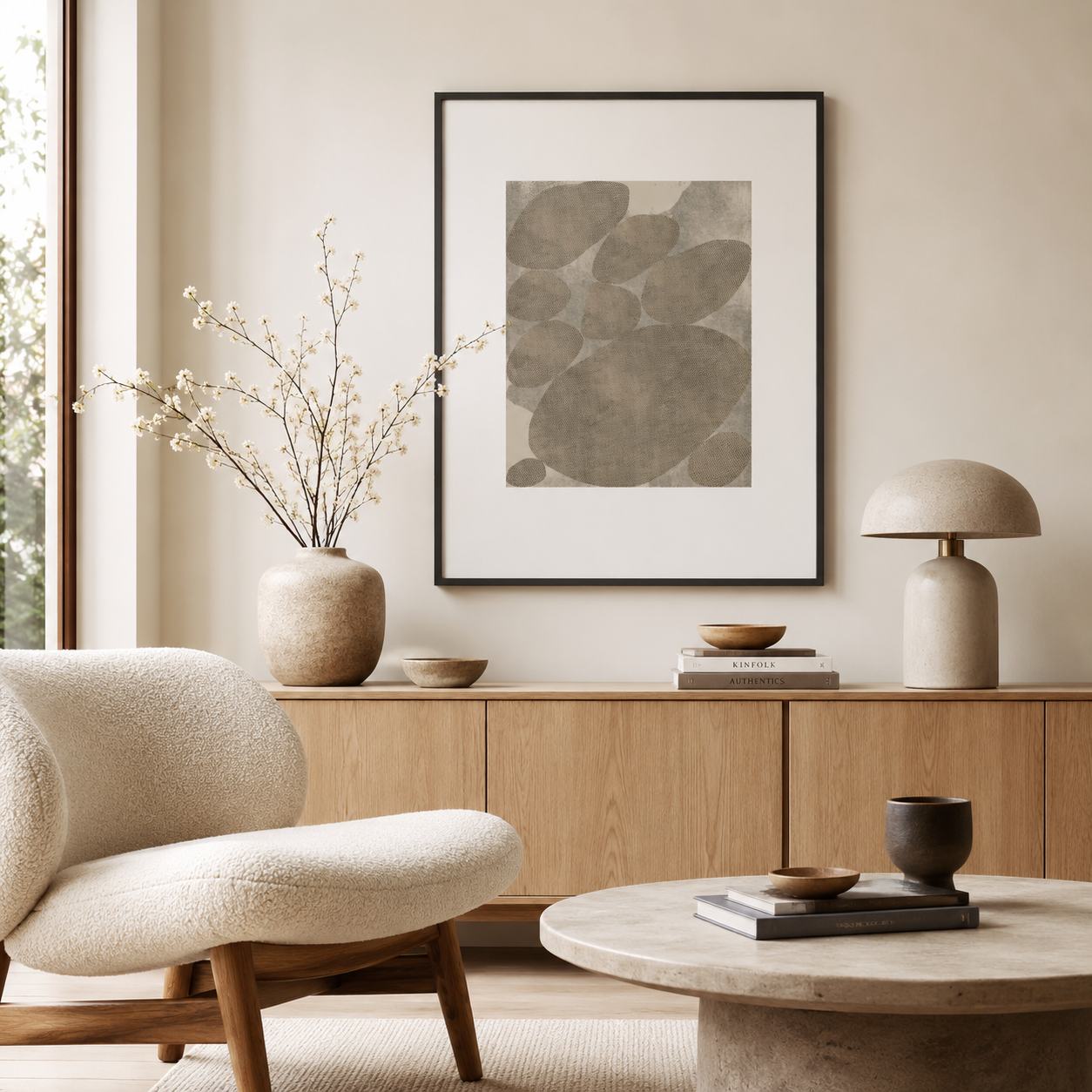 Stone Meadow Whispers - Framed
