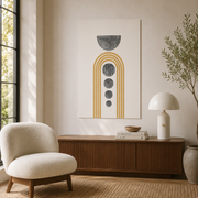 Golden Orbit Cascade - Canvas