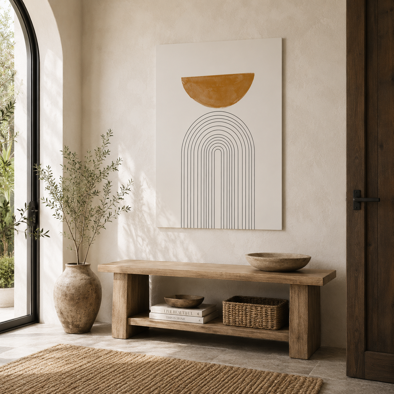 Ochre Horizon Passage - Poster