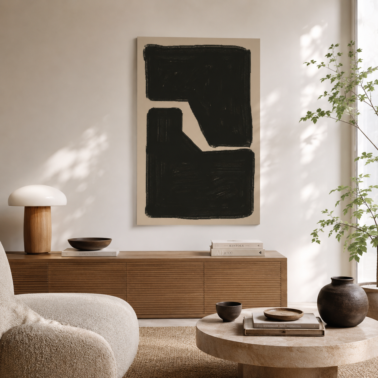 Midnight Geometry Passage - Poster