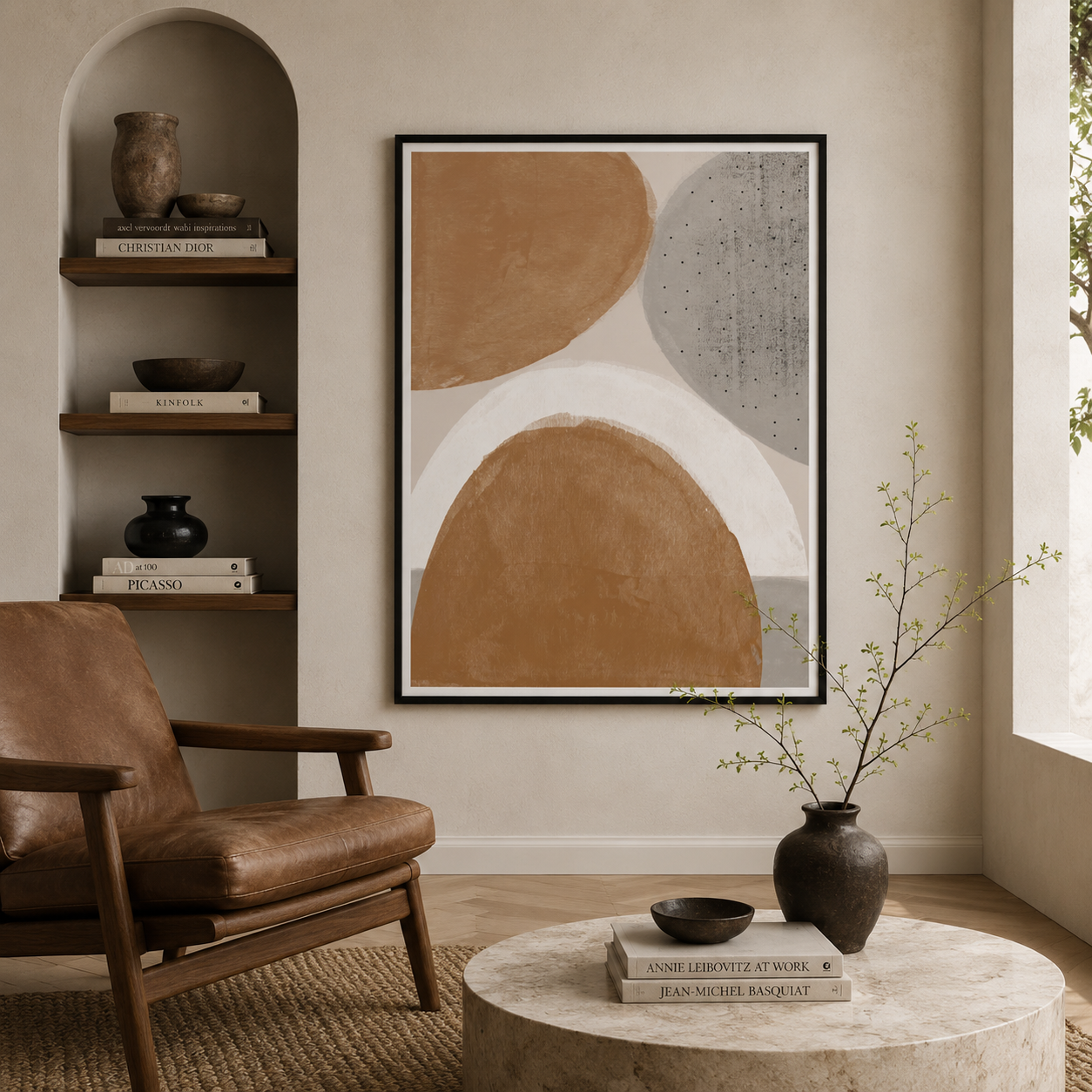 Clay Horizon Echoes - Framed