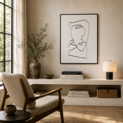 Silent Contour Reverie - Framed
