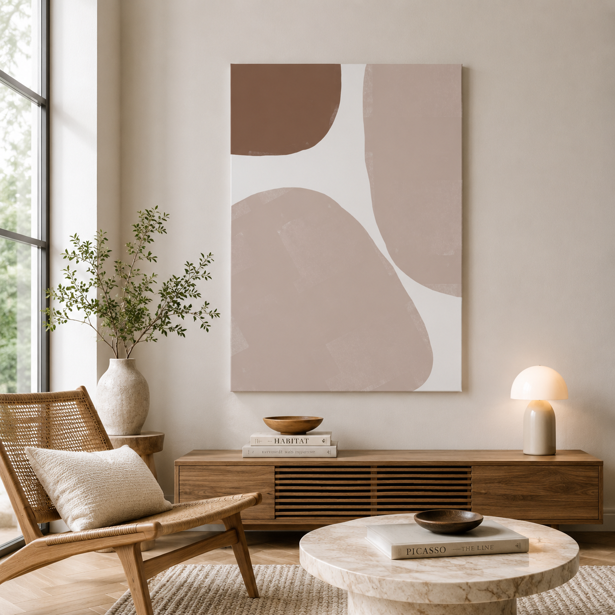 Muted Clay Horizons - Canvas