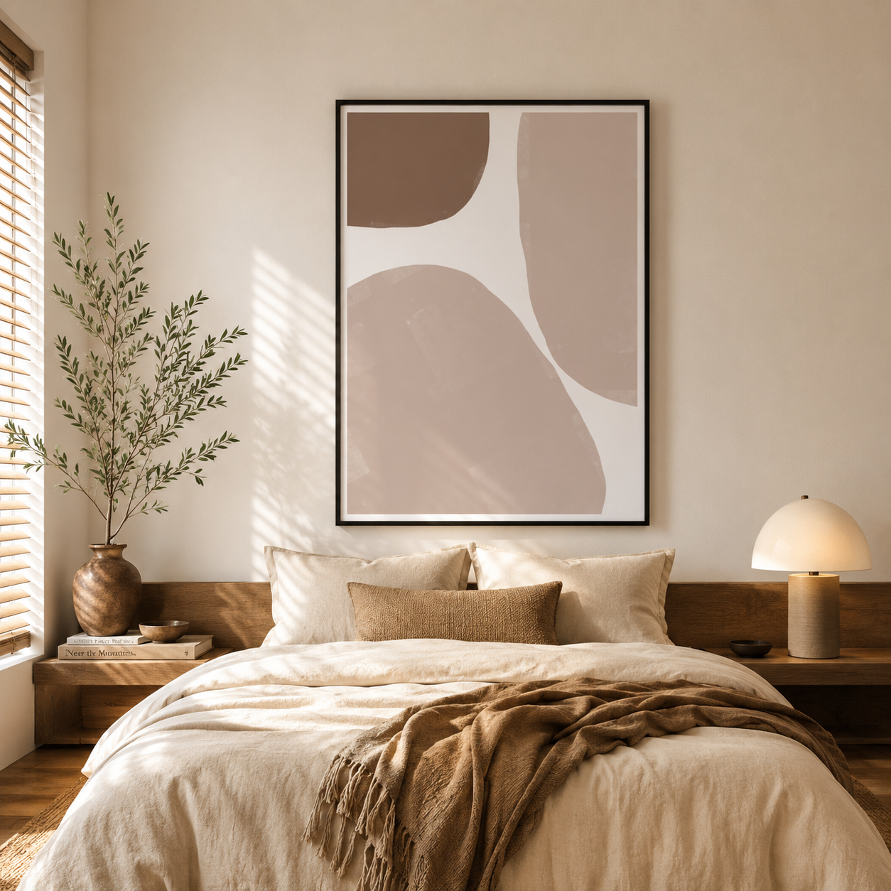 Muted Clay Horizons - Framed