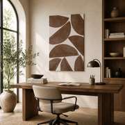 Terracotta Crescent Rhythm - Poster