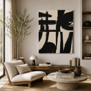 Midnight Gesture Fragments - Canvas