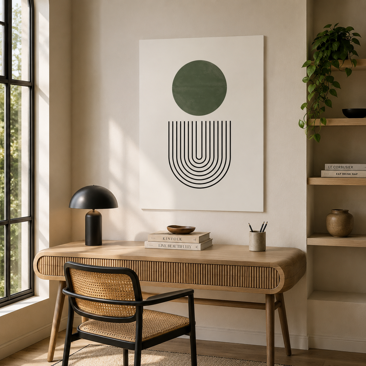 Emerald Orbit Pathways - Canvas
