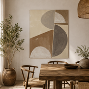 Desert Moon Geometry Echo - Poster