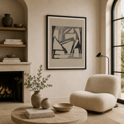 Shadow Fragment Rhythm Study - Framed