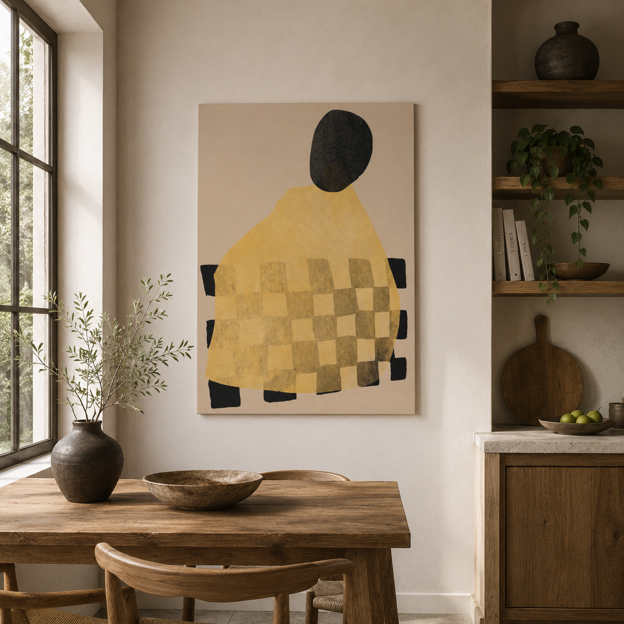 Golden Hearth Pattern Drift - Poster
