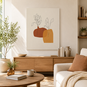 Terracotta Whisper Forms - Canvas