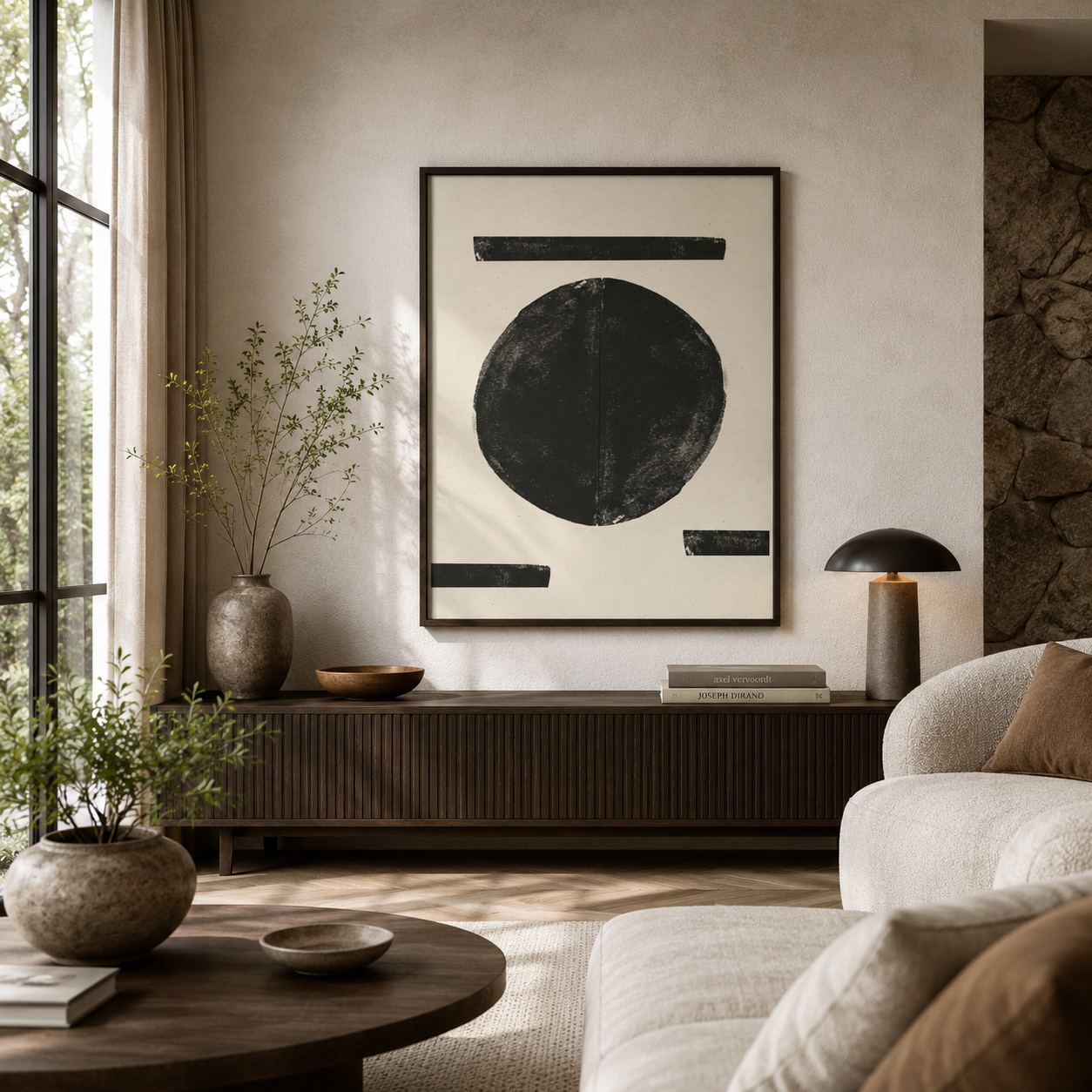 Midnight Orbit Divide - Framed