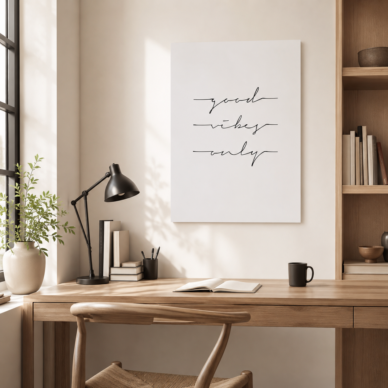 Whispered Neutral Harmony - Canvas