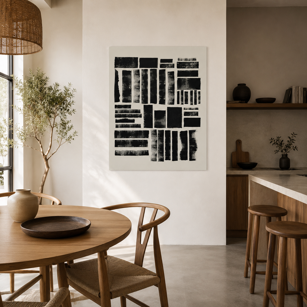 Midnight Rhythm Panels - Canvas