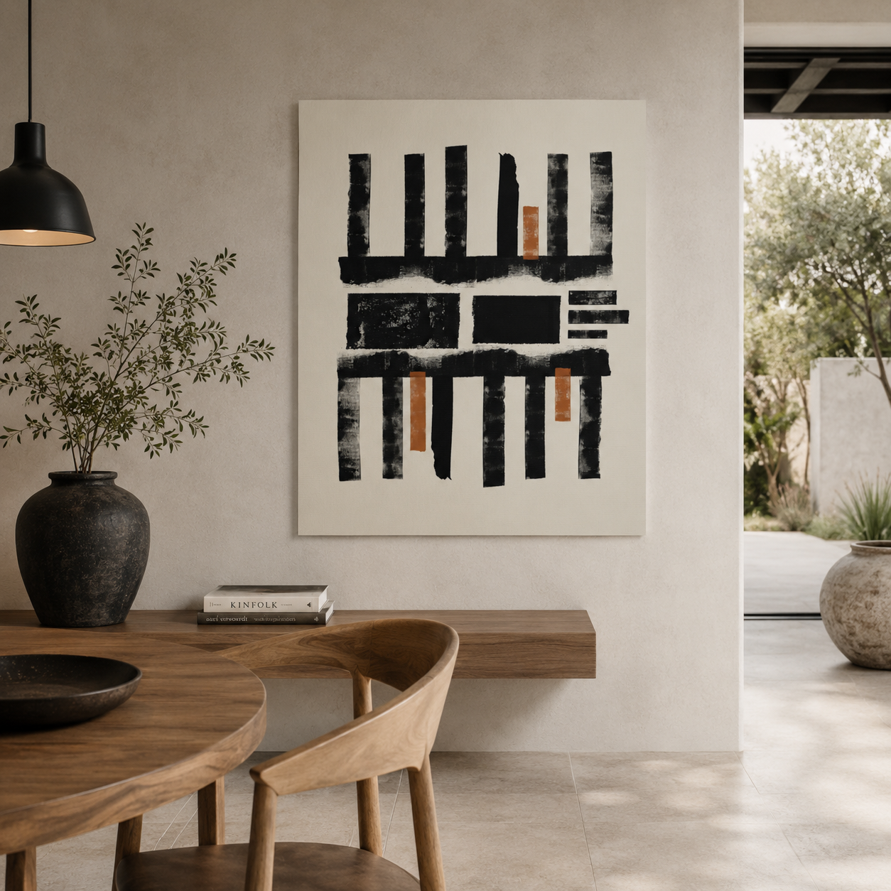 Amber Shadow Alignments - Canvas