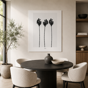Silver Coast Palm Trio - Poster