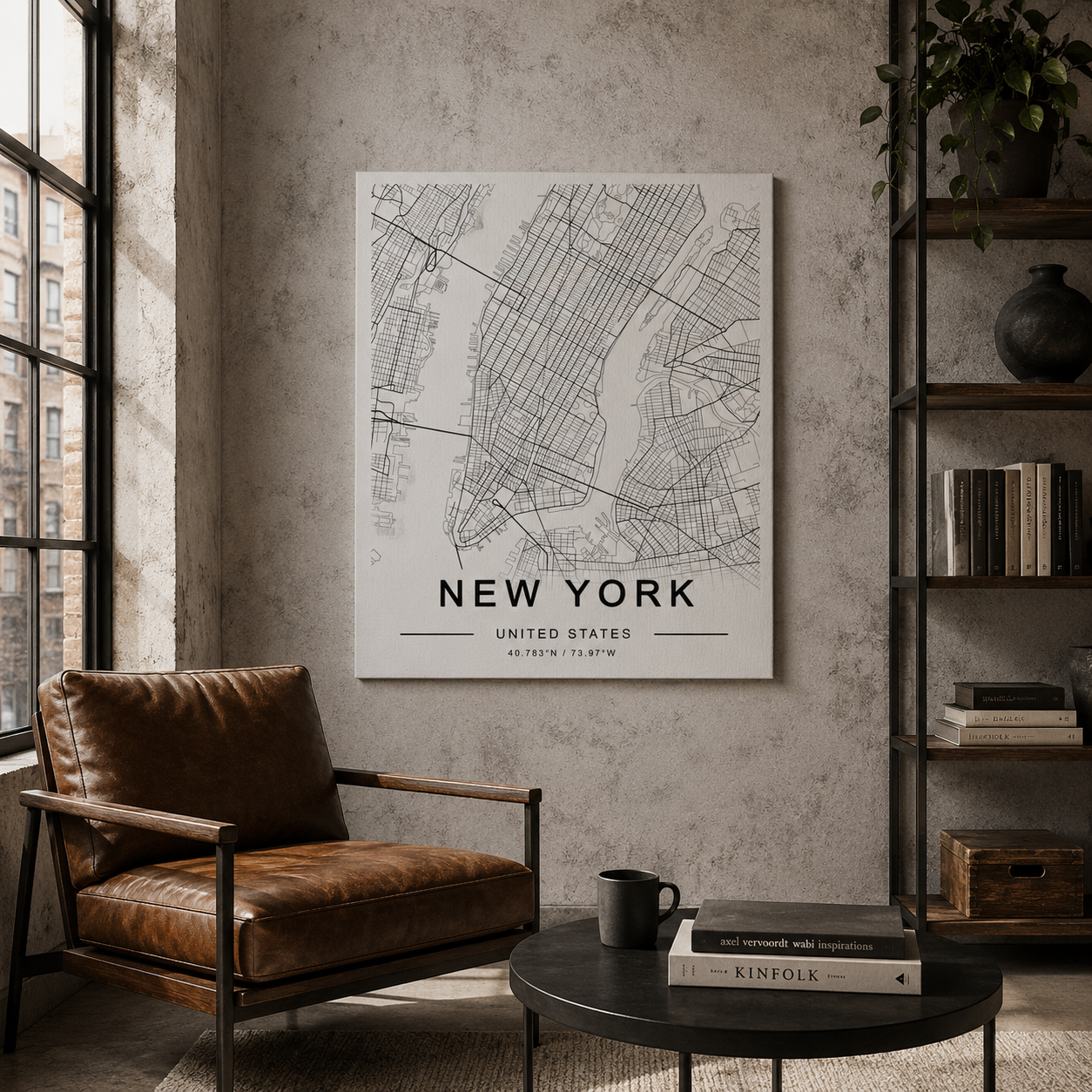 Metropolitan Gridline Reverie - Canvas