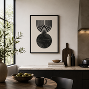 Obsidian Echo Arches - Framed