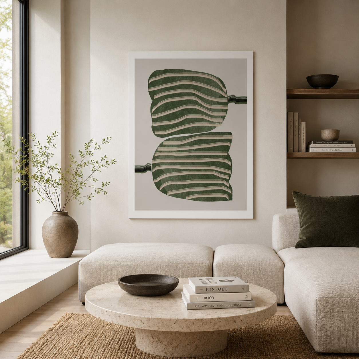 Verdant Echo Layers - Framed