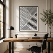 Monochrome Motion Angles - Framed