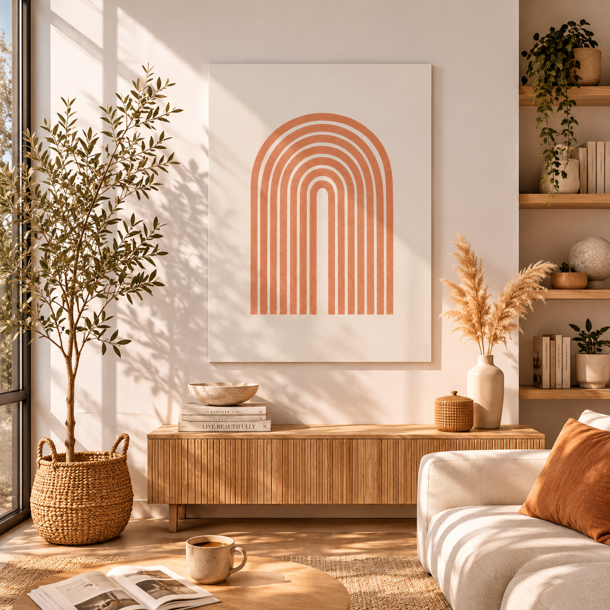 Terracotta Arc Whisper - Poster