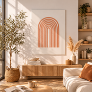 Terracotta Arc Whisper - Poster